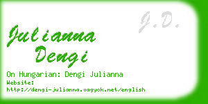 julianna dengi business card